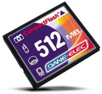 Dane-elec CompactFlash Card 512Mb (DA-CF-0512-R)